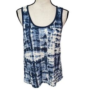 Lucky brand Womens L Tank Top Shibori Tie Die Summer Beach Pullover